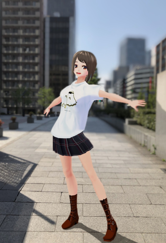 FumiFumi2019 modeling Hikagami Hinami moucou shirt