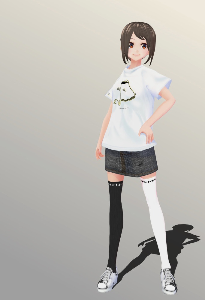 FumiFumi2019 modeling Hikagami Hinami moucou shirt