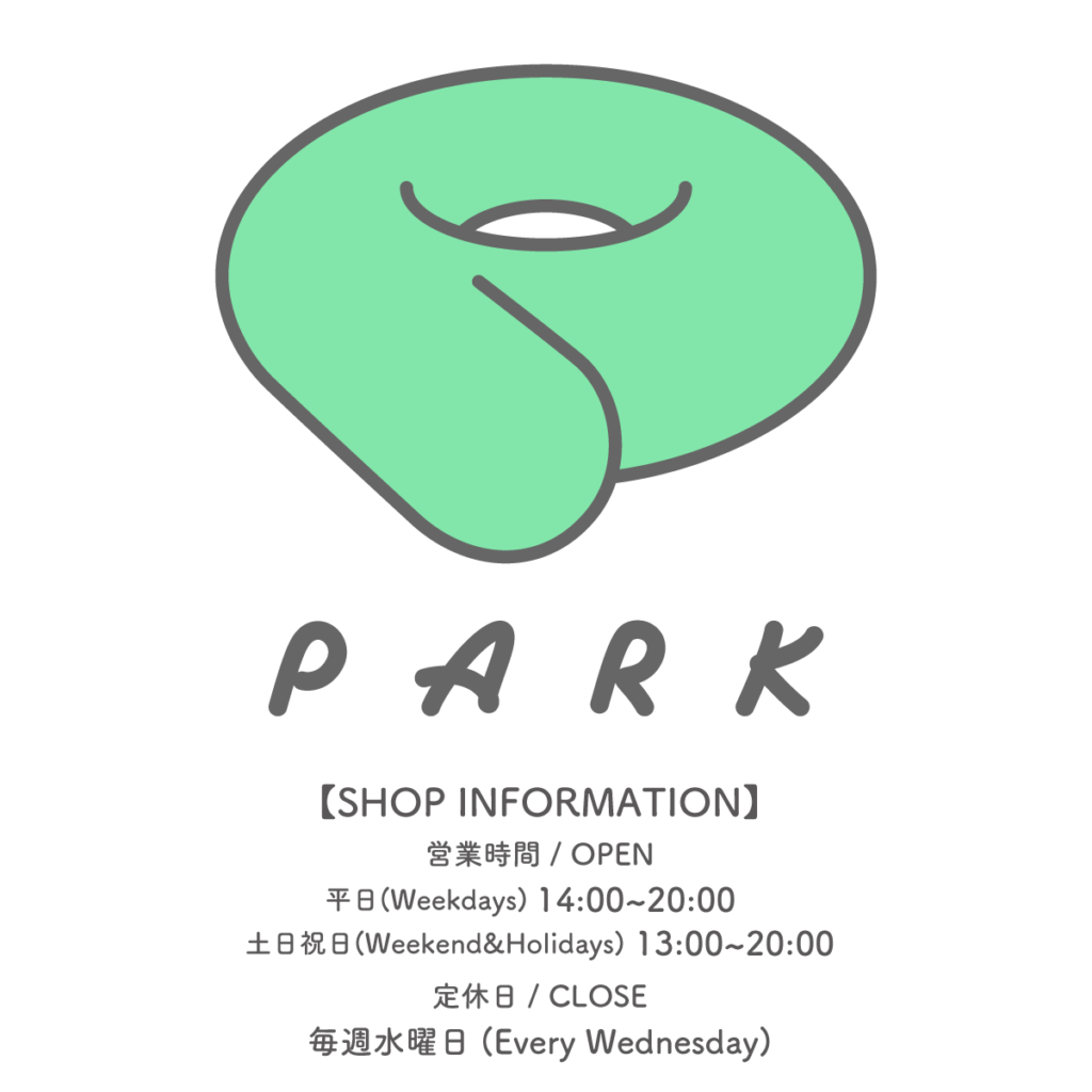 PARK Harajuku Store information with store hours